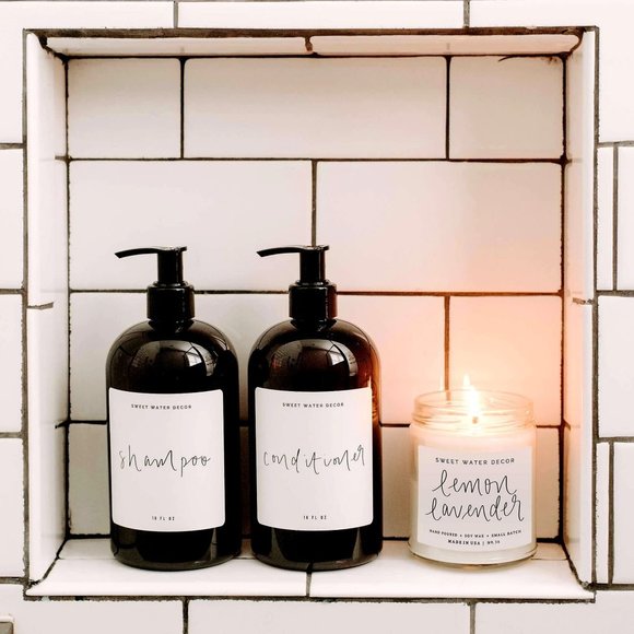 Lemon Lavender Soy Candle - Picture 2 of 3